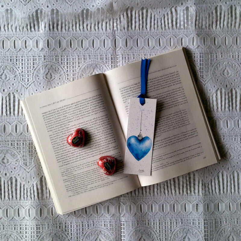 Segnalibro - Cuore Blu